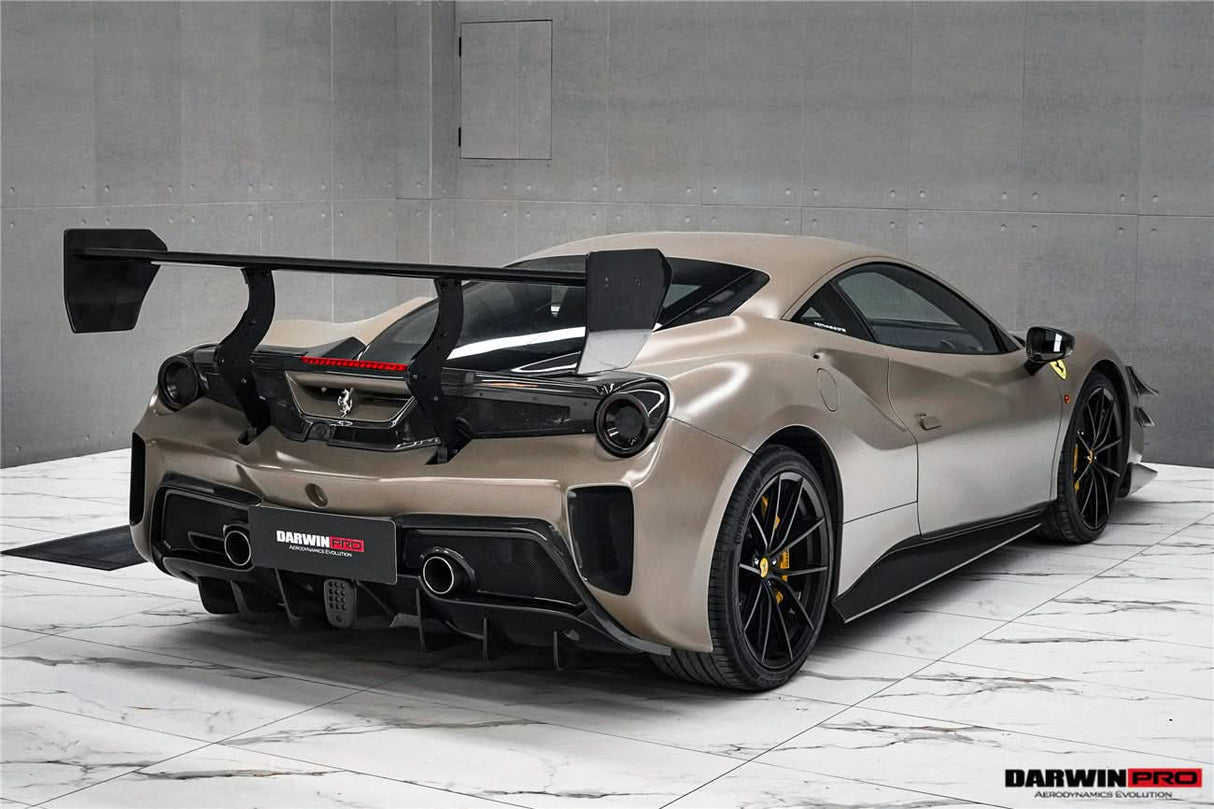 2015-2020 Ferrari 488 GTB | Spider Partial Carbon Fiber Side Skirts - DarwinPRO Challenge Evo Modena Design