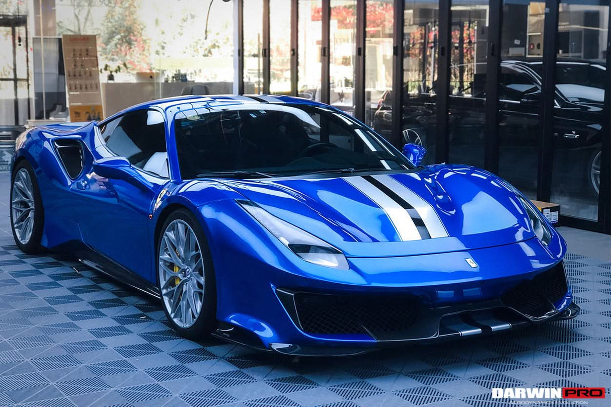 2015-2020 Ferrari 488 GTB | Spider Partial Carbon Fiber Full Body Kit - DarwinPRO Pista Design