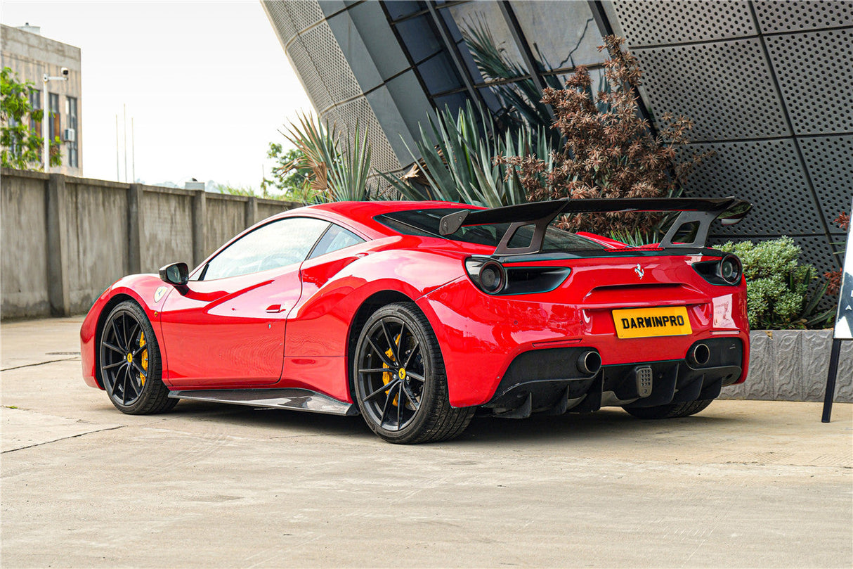 2015-2020 Ferrari 488 GTB Carbon Fiber Wing DarwinPRO (SF90XX Style)