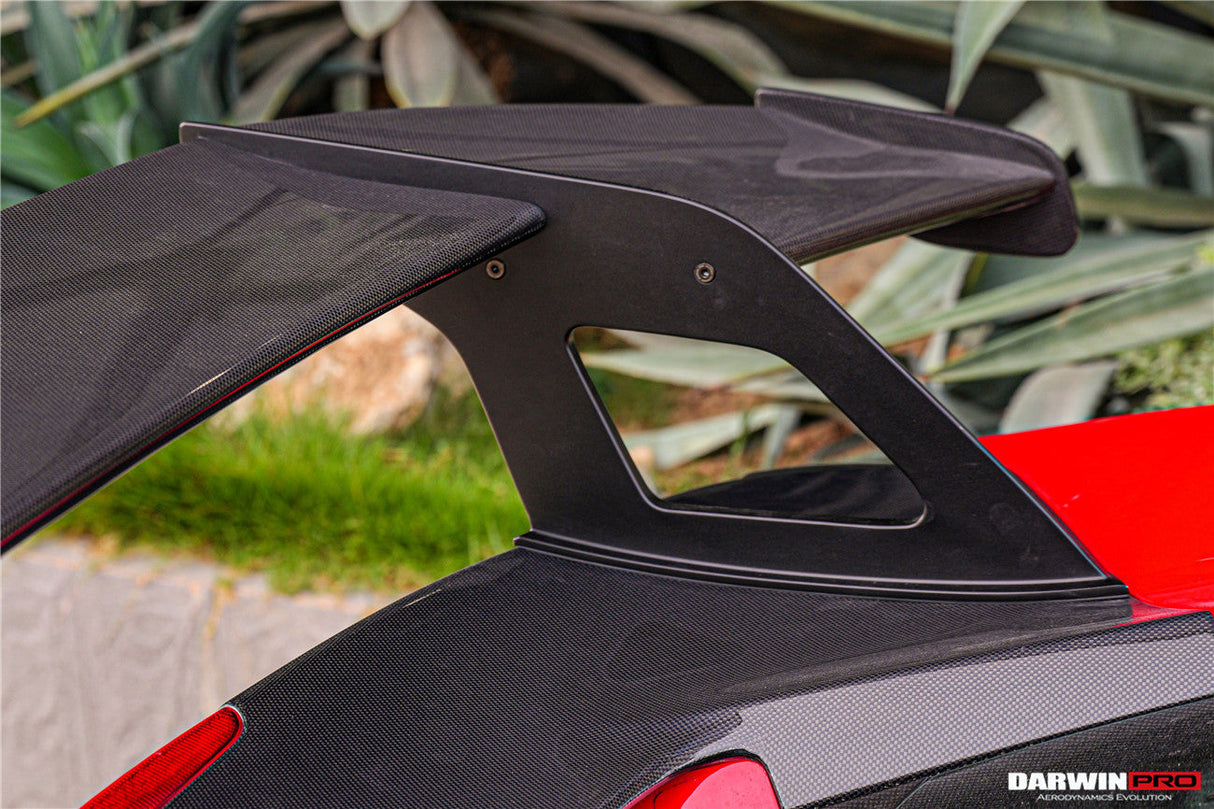 2015-2020 Ferrari 488 GTB Partial Carbon Fiber Wing With Base DarwinPRO (SF90XX Style)