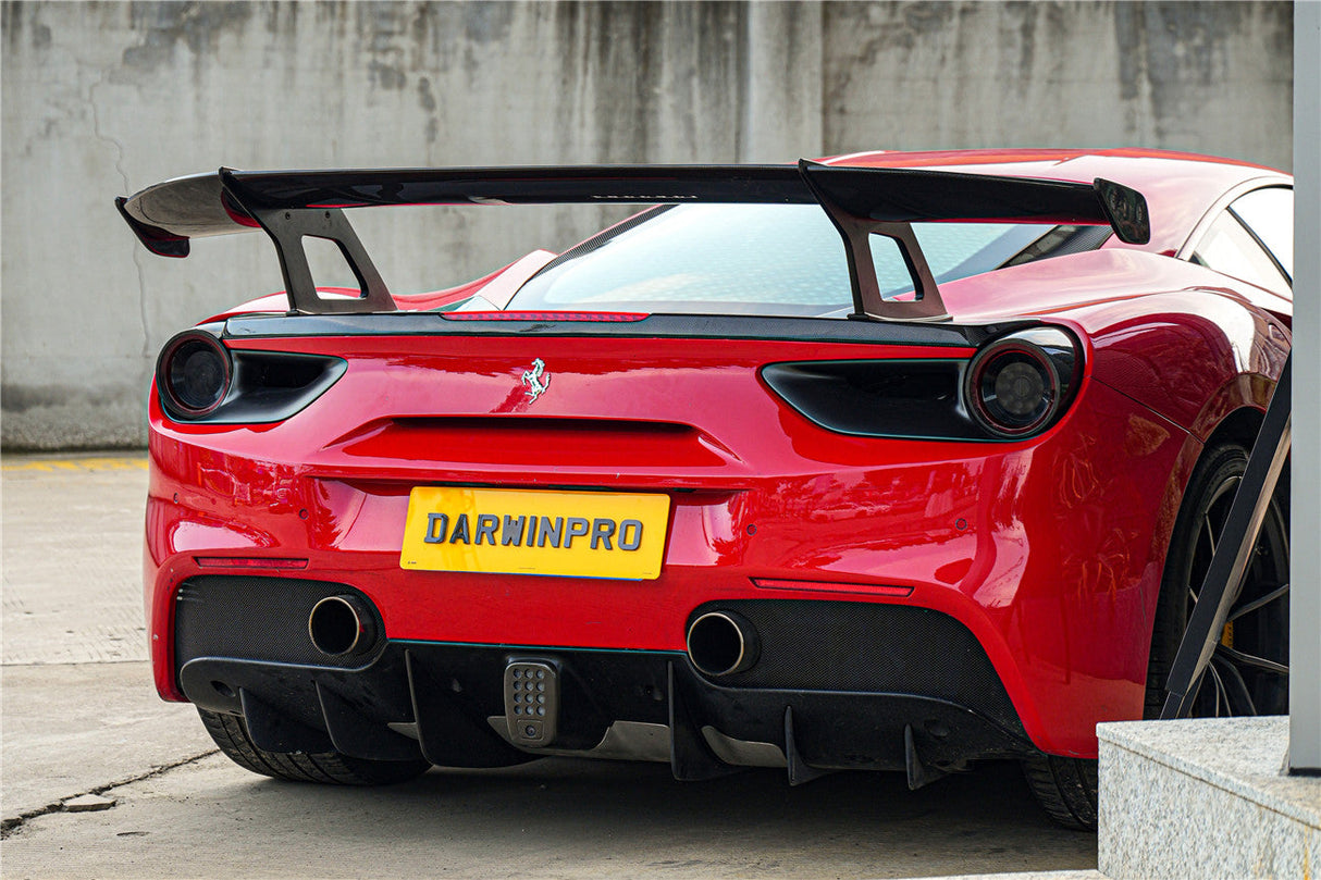 2015-2020 Ferrari 488 GTB Carbon Fiber Wing DarwinPRO (SF90XX Style)
