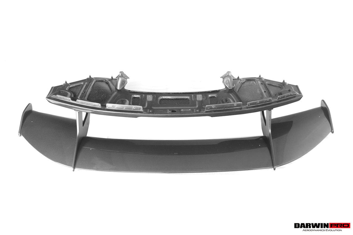 2015-2020 Ferrari 488 GTB Partial Carbon Fiber Wing With Base DarwinPRO (SF90XX Style)