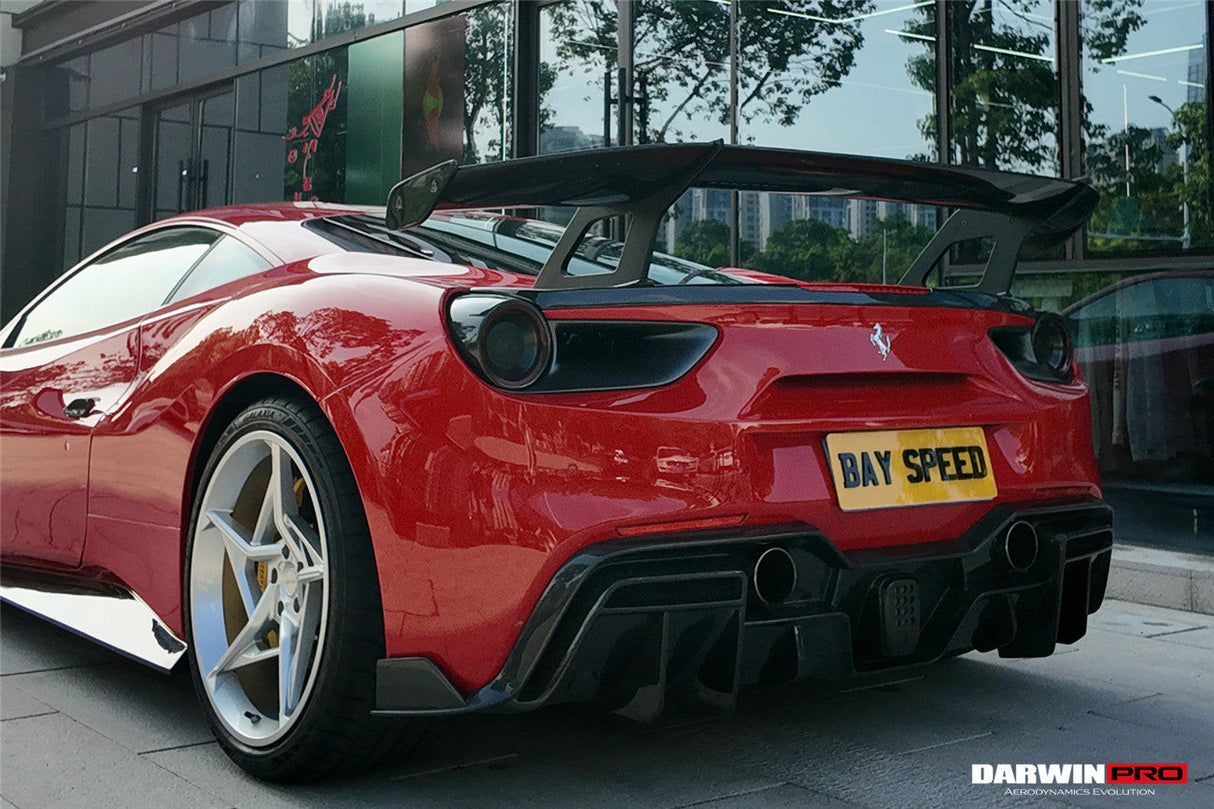 2015-2020 Ferrari 488 GTB & Spider Carbon Fiber Rear Diffuser DarwinPRO (iMP Design)