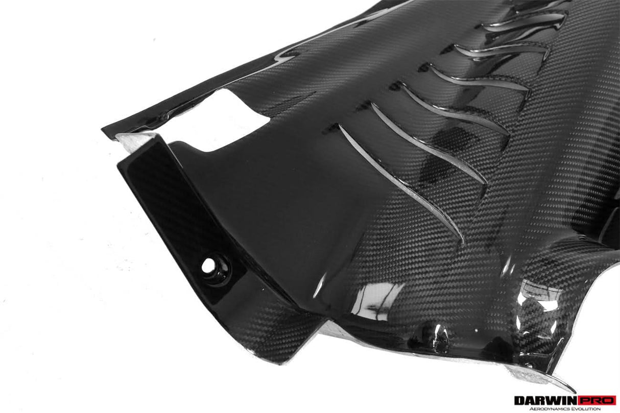 2015-2023 Ferrari Autoclave Carbon Fiber Engine Bay Panels With Heat Protection | Fits 488, PISTA, F8
