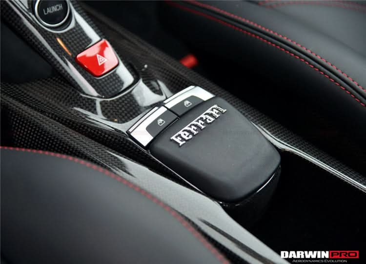 2015-2020 Ferrari 488 Dry Carbon Fiber Bridge Support & Windows Switches Panel | Fits GTB, Spider