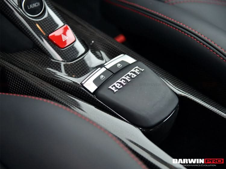 2015-2020 Ferrari 488 Dry Carbon Fiber Bridge Support & Windows Switches Panel | Fits GTB, Spider