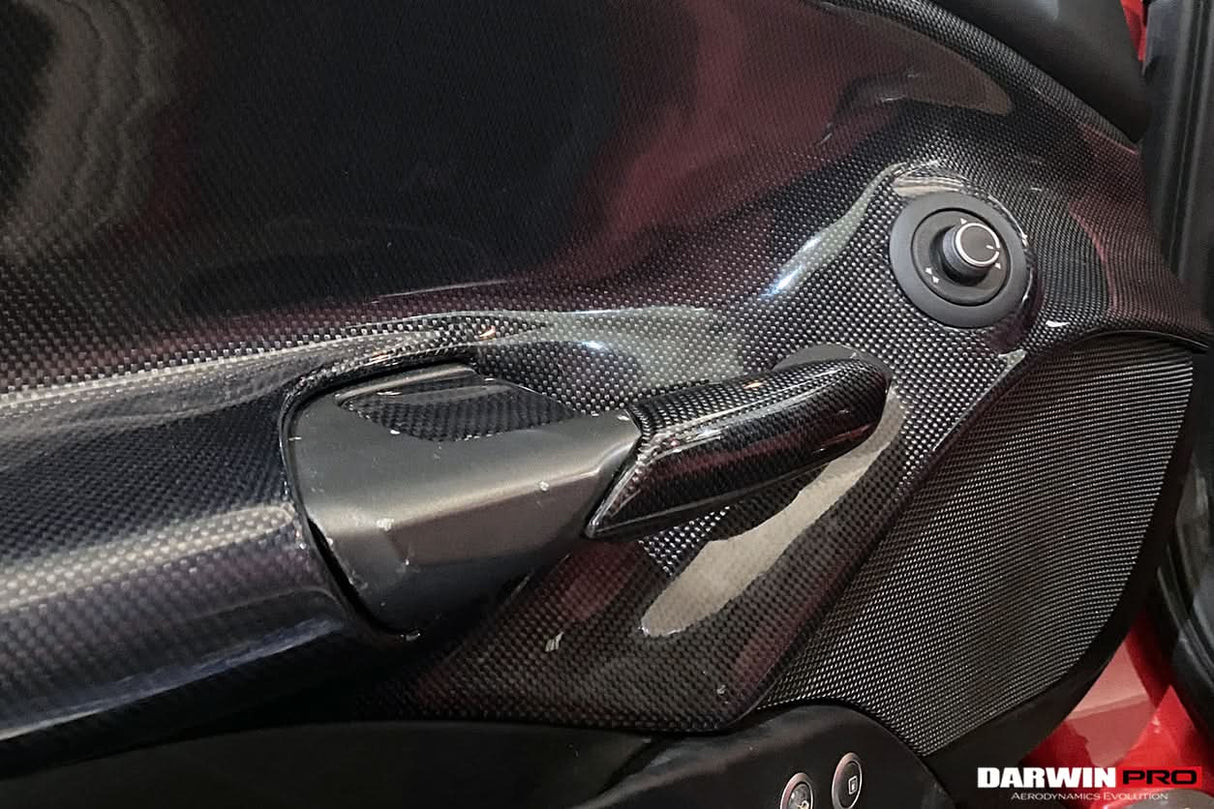 2015-2020 Ferrari 488 GTB & Spider Carbon Fiber Door Handle Interior
