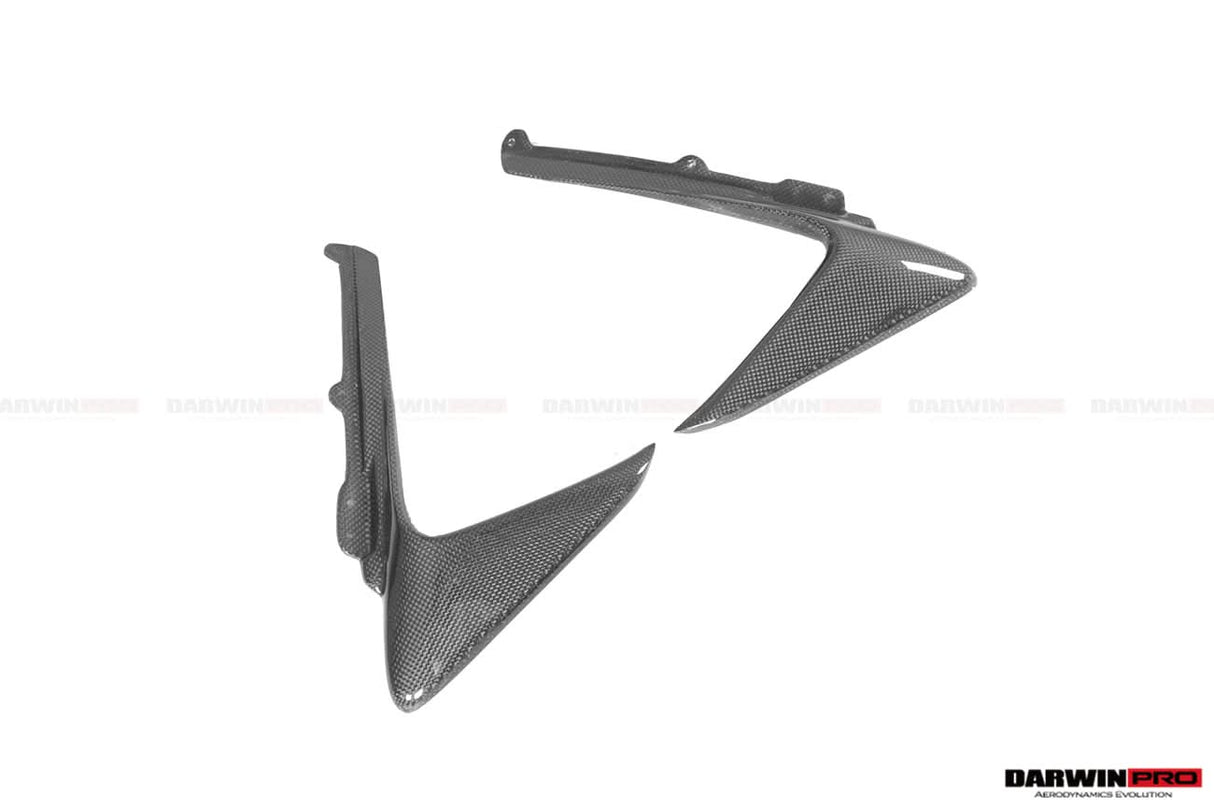 2018-2020 Ferrari 488 Pista Carbon Fiber Front Bumper Vent Canards