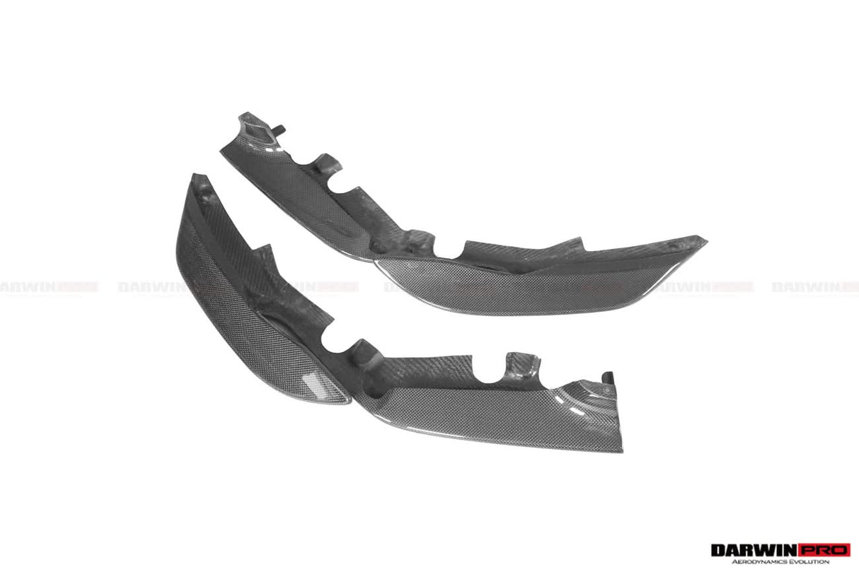 2018-2020 Ferrari 488 Pista Carbon Fiber Front Bumper Side Splitter Lip