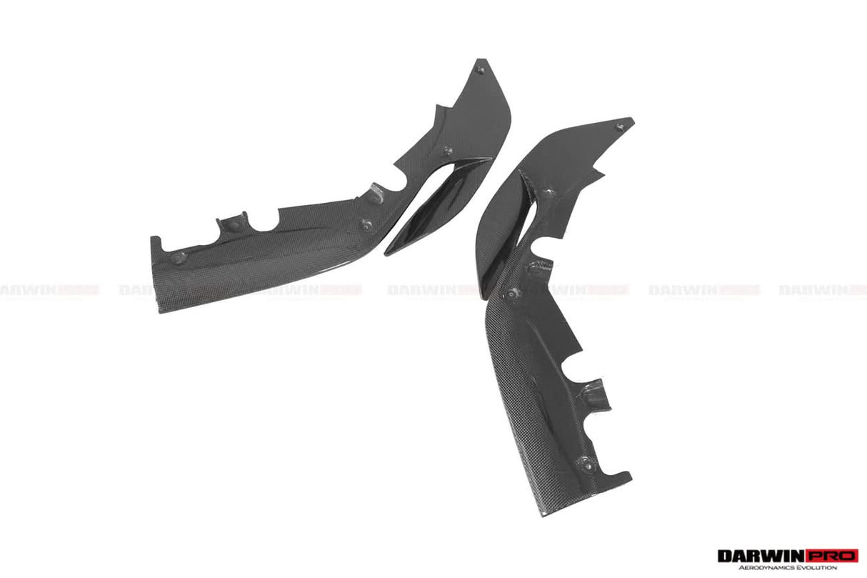 2018-2020 Ferrari 488 Pista Carbon Fiber Front Bumper Side Splitter Lip