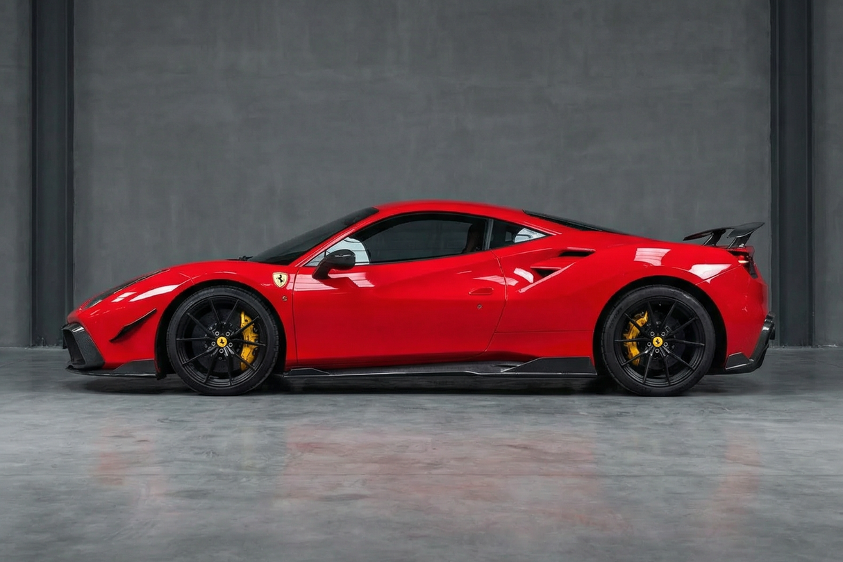 DarwinPRO 2015-2020 Ferrari 488 GTB & Spider iMP-Performance Carbon Fiber Side Skirts Under Board