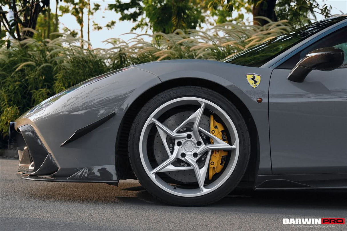 2015-2020 Ferrari 488 GTB & Spider iMP-Performance Carbon Fiber Front Bumper Canards