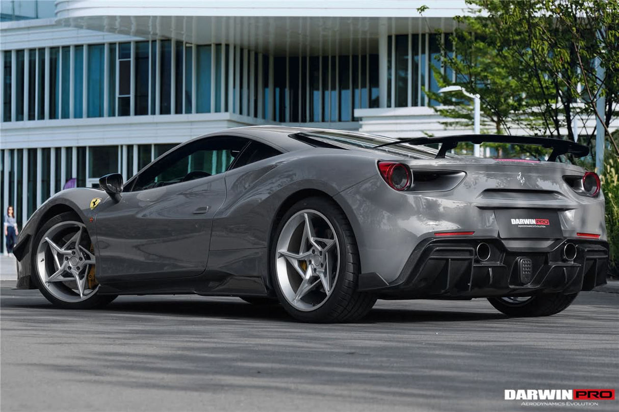 DarwinPRO 2015-2020 Ferrari 488 GTB & Spider iMP-Performance Carbon Fiber Side Skirts Under Board