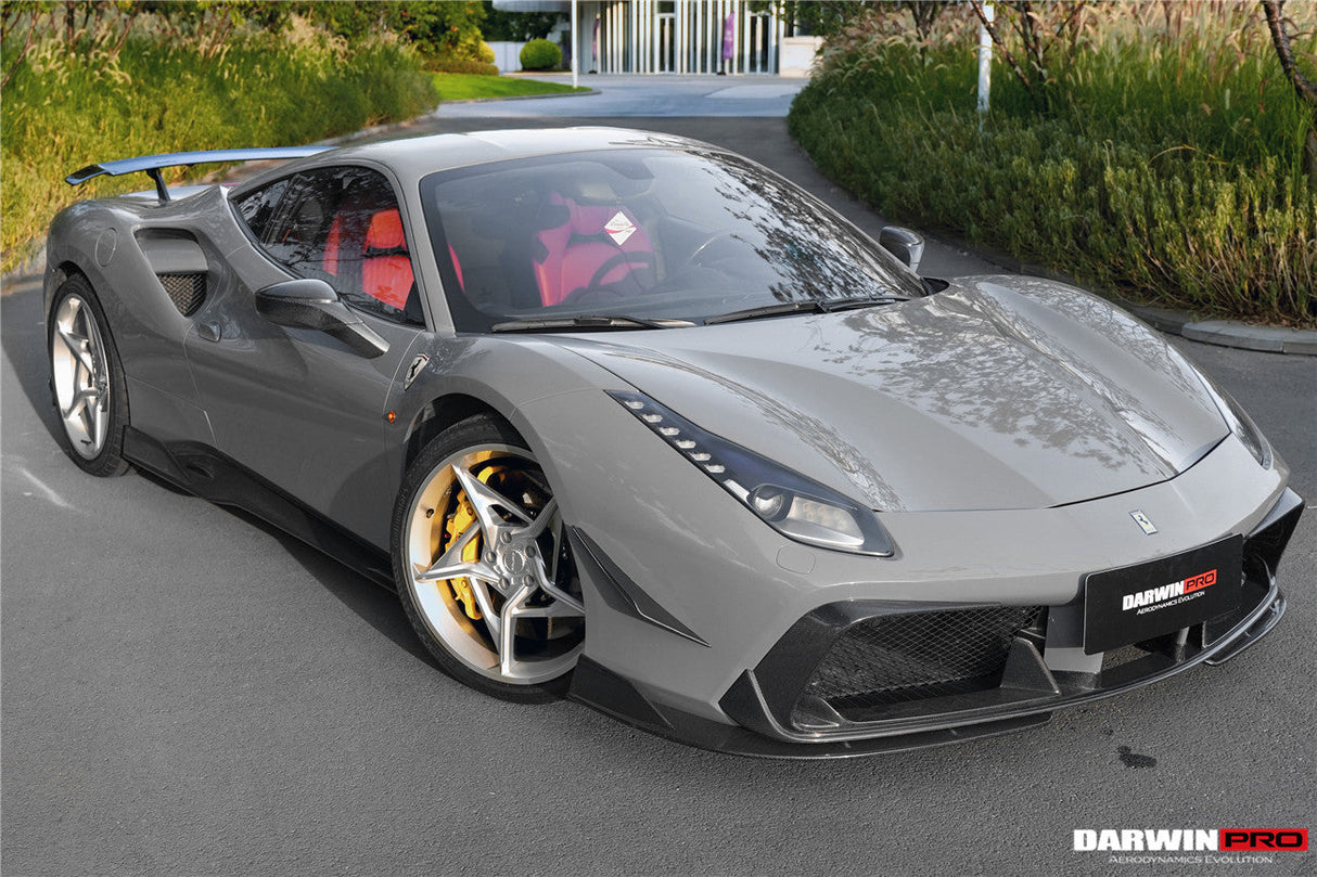 DarwinPRO 2015-2020 Ferrari 488 GTB & Spider iMP-Performance Carbon Fiber Front Lip