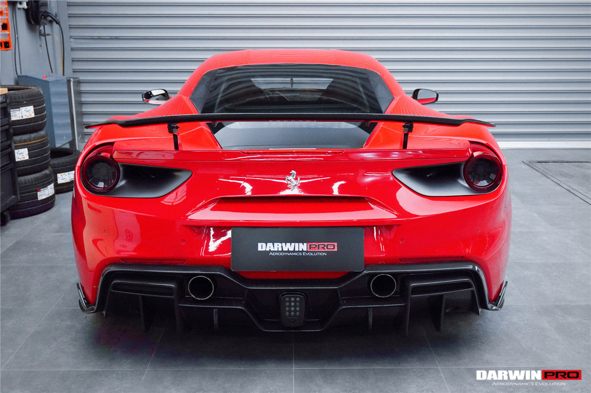 2015-2020 Ferrari 488 GTB & Spider Carbon Fiber Rear Diffuser DarwinPRO (iMP Design)