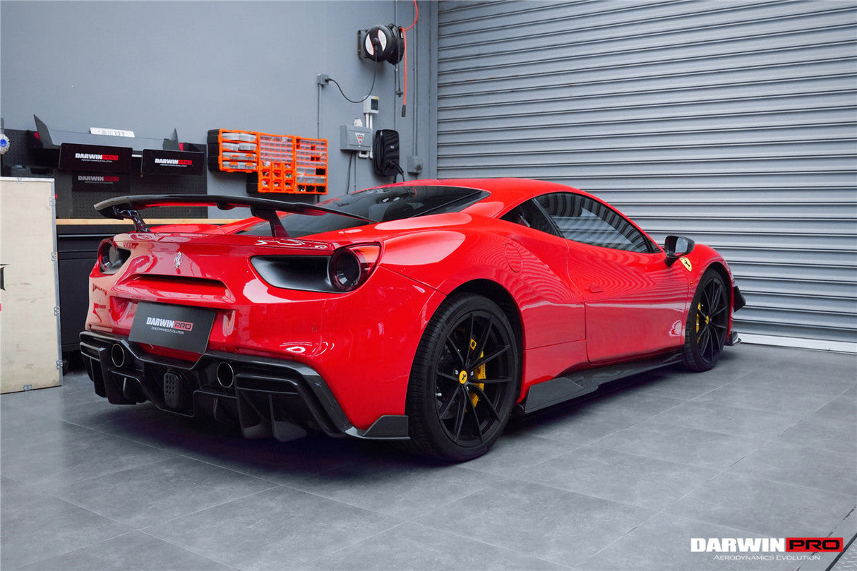 2015-2020 Ferrari 488 GTB & Spider Carbon Fiber Rear Diffuser DarwinPRO (iMP Design)