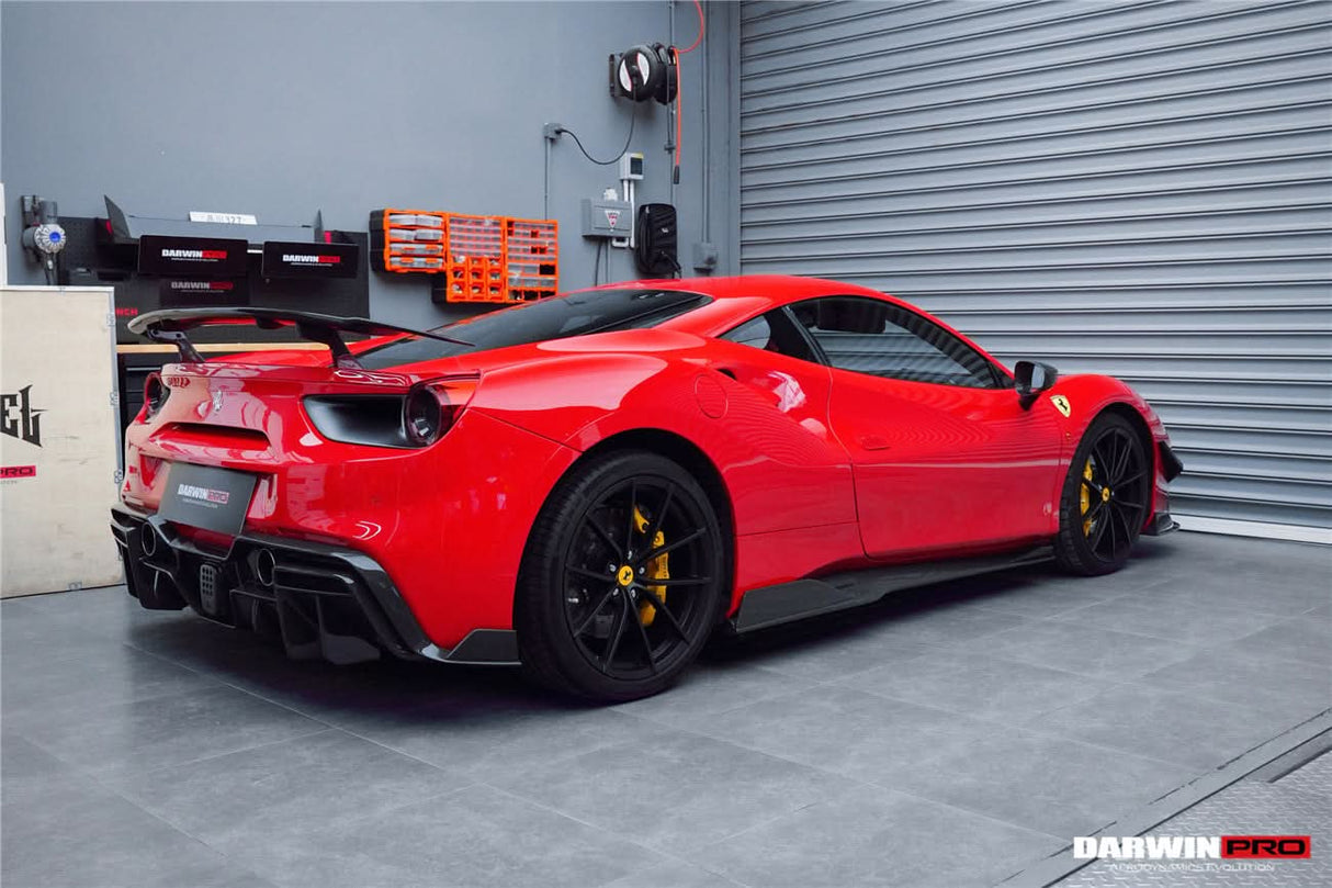 DarwinPRO 2015-2020 Ferrari 488 GTB & Spider iMP-Performance Carbon Fiber Side Skirts Under Board