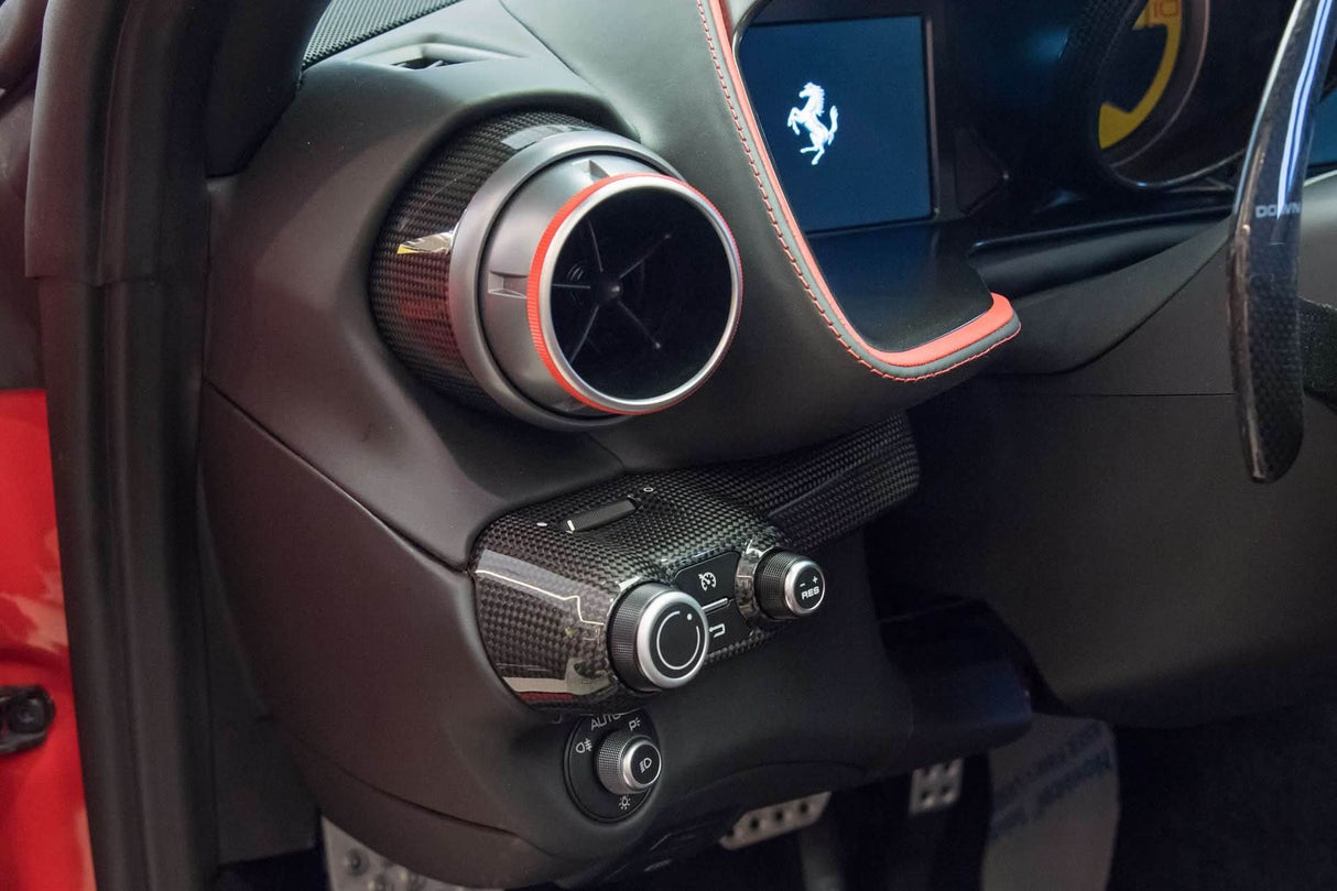 2017-2026 Ferrari 812 Superfast & GTS OE Style Dry Carbon Fiber Control Panel Replacement