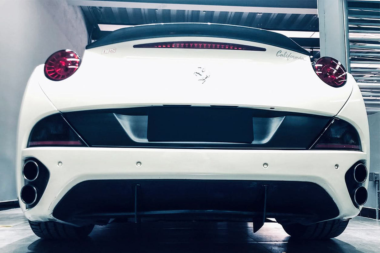 2009-2014 Ferrari California BKSS Style Carbon Fiber Rear Diffuser Canards