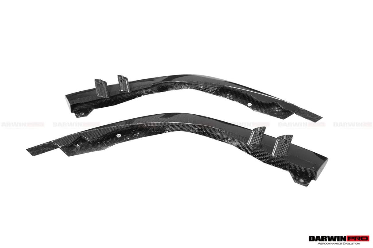 2019-2023 Ferrari F8 Tributo and Spider Autoclave Carbon Fiber Front Bumper Side Splitter DarwinPRO (OE)