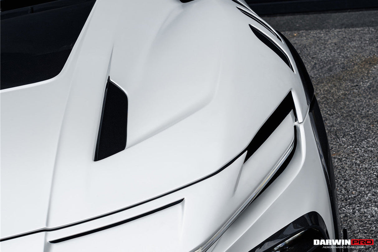 2023-UP Ferrari Purosangue F175 Partial Carbon Fiber Front Bumper And Hood DarwinPRO iMP Design