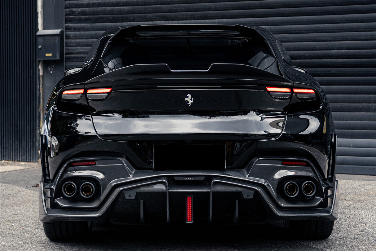 2023-UP Ferrari Purosangue F175 Carbon Fiber Rear Diffuser DarwinPRO iMP Design
