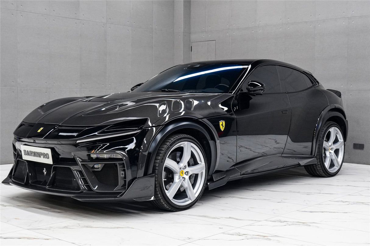 2023-UP Ferrari Purosangue F175 Carbon Fiber Side Skirts DarwinPRO iMP Design
