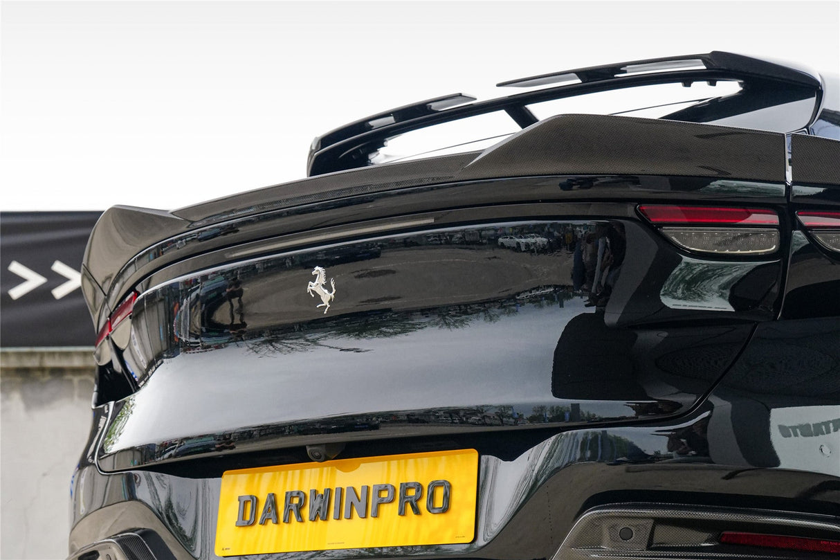 2023-UP Ferrari Purosangue F175 Carbon Fiber Trunk Spoiler DarwinPRO iMP Design