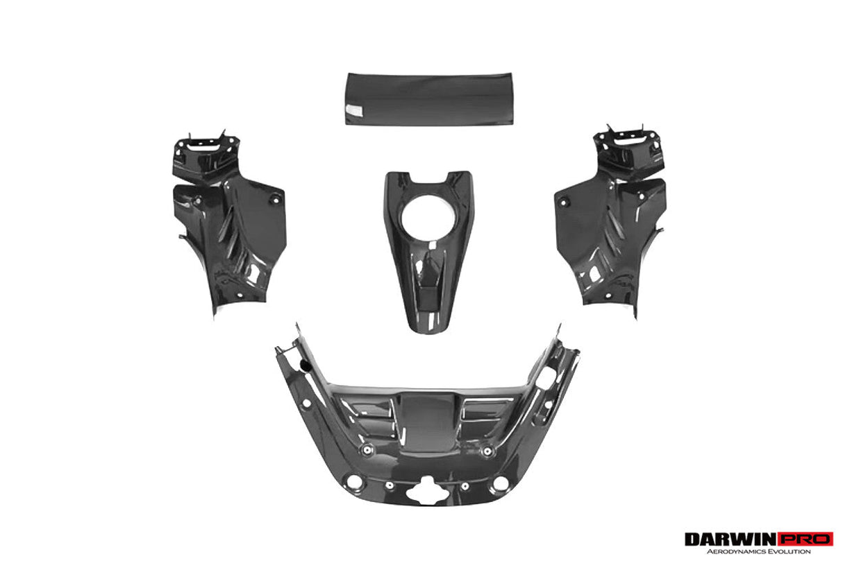 2021-UP Ferrari SF90 Spider OE Style Autoclave Carbon Fiber Engine Bay Interior 5 Piece