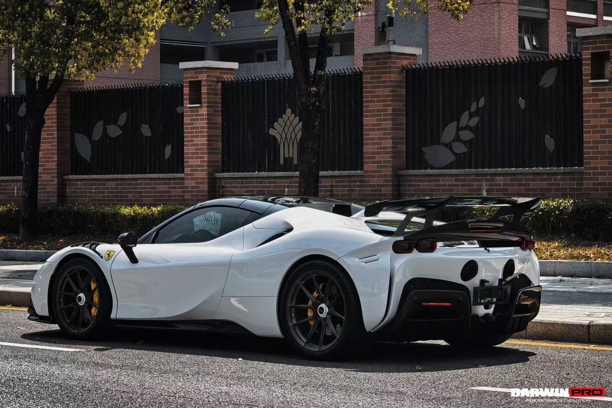 2020-UP Ferrari SF90XX-Style Autoclave Carbon Fiber Wing (Fits SF90 Stradale with Assetto Fiorano Trunk Spoiler Only)