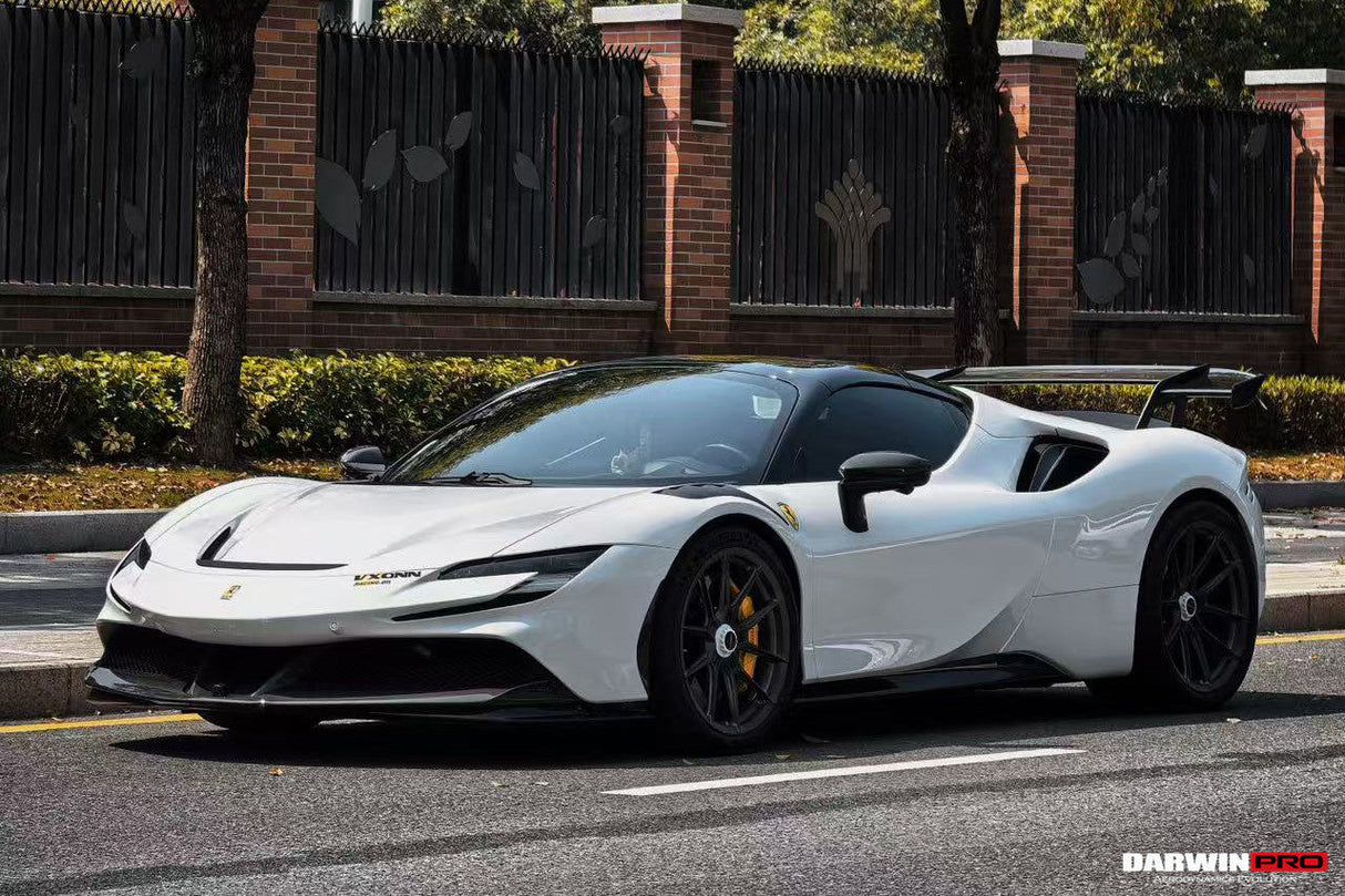 2020-UP Ferrari SF90XX-Style Autoclave Carbon Fiber Wing (Fits SF90 Stradale with Assetto Fiorano Trunk Spoiler Only)