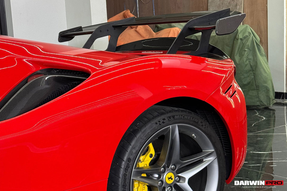 2020-UP Ferrari SF90XX-Style Autoclave Carbon Fiber Wing (Fits SF90 Stradale with Assetto Fiorano Trunk Spoiler Only)