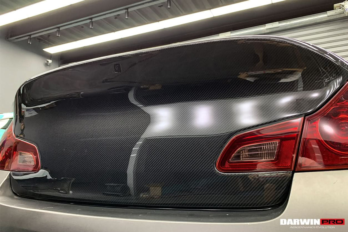 2007-2015 Infiniti Carbon Fiber Trunk DarwinPRO (BKSS) Fits G35, G37, G25, Q40 Sedan
