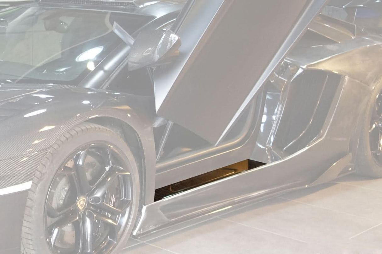 2011-2016 Lamborghini Aventador LP700 Coupe Carbon Fiber Door Still Plate Caps