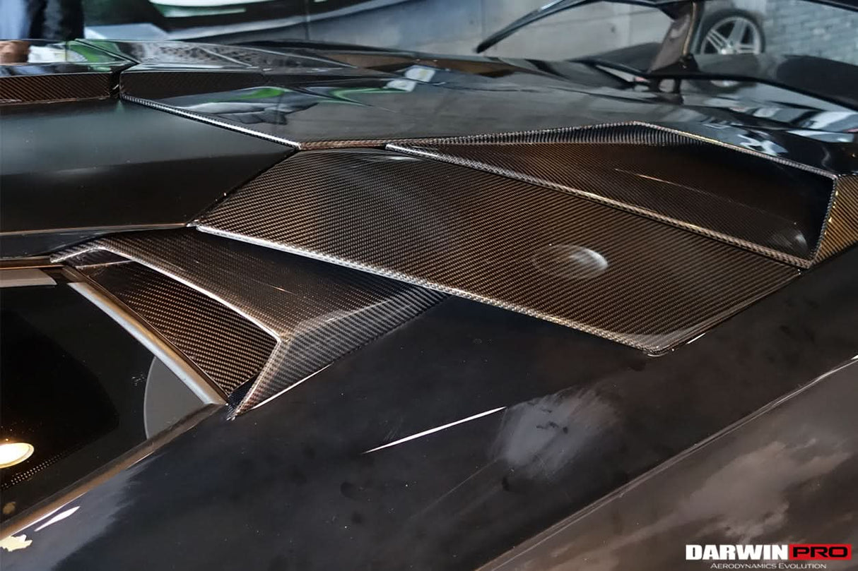 2011-2016 Lamborghini Aventador LP700 Coupe Roadster Carbon Fiber Engine Air Intakes