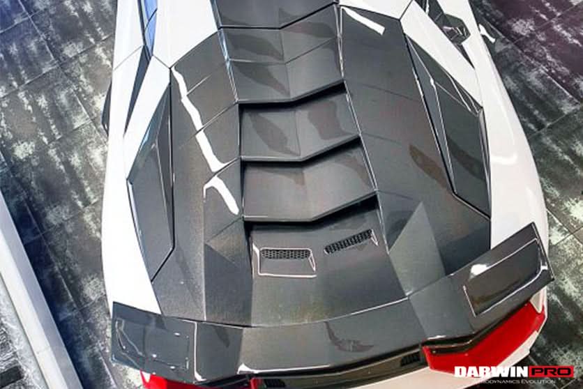 DarwinPRO 2011-2016 Lamborghini Aventador LP700 Coupe BKSS Style Carbon Fiber Engine Trunk