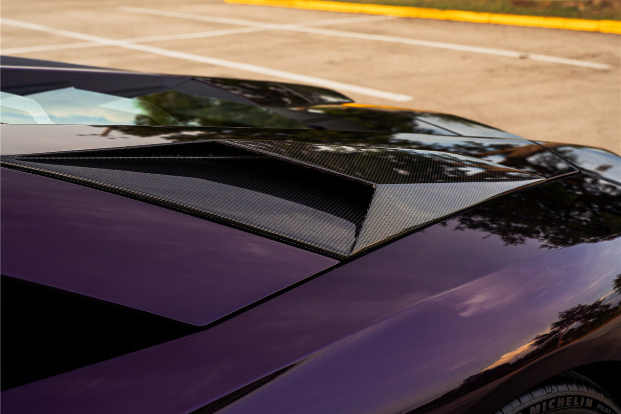 2011-2016 Lamborghini Aventador LP700 Coupe & Roadster BKSS Style Carbon Fiber Rear Side Scoops
