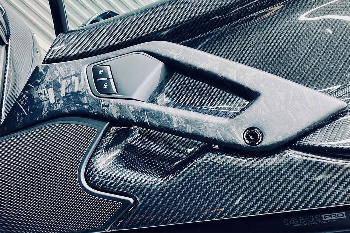 2011-2016 Lamborghini Aventador LP700 Coupe Roadster Carbon Fiber Inner Door Handle
