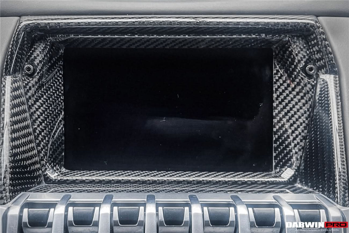 2011-2016 Lamborghini Aventador LP700 LP720 LP750 SV OE Style Carbon Fiber Navigation Screen Inner Panel Repalcement (1PCS)