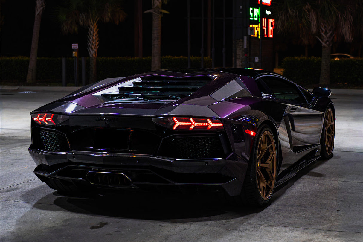 2011-2016 Lamborghini Aventador LP700 Coupe & Roadster BKSS Style Carbon Fiber Rear Side Scoops