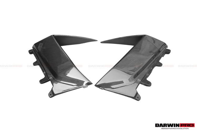 2011-2016 Lamborghini Aventador LP700 Coupe BKSS Style Carbon Fiber Quarter Panel Fender Side Vent Air Intake Cover Trim Outside