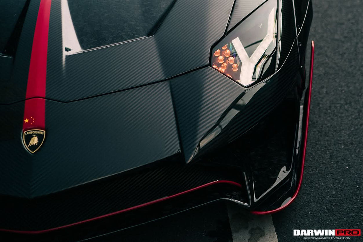 DarwinPRO 2011-2016 Lamborghini Aventador LP700 Coupe SV-BKSSII Style Wide body Carbon Fiber Aero Full Kit