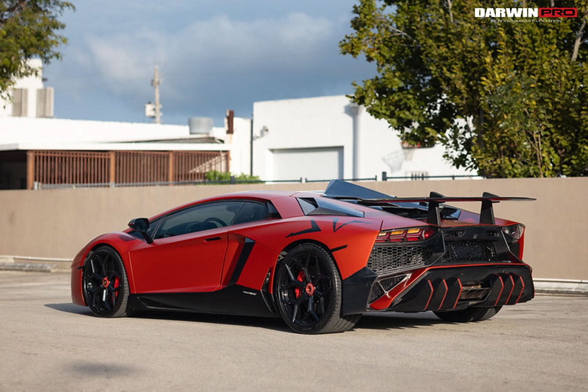 DarwinPRO 2011-2022 Lamborghini Aventador LP700 LP750 LP740 LP720 LP780 Coupe & Roadster SV Style Trunk Wing