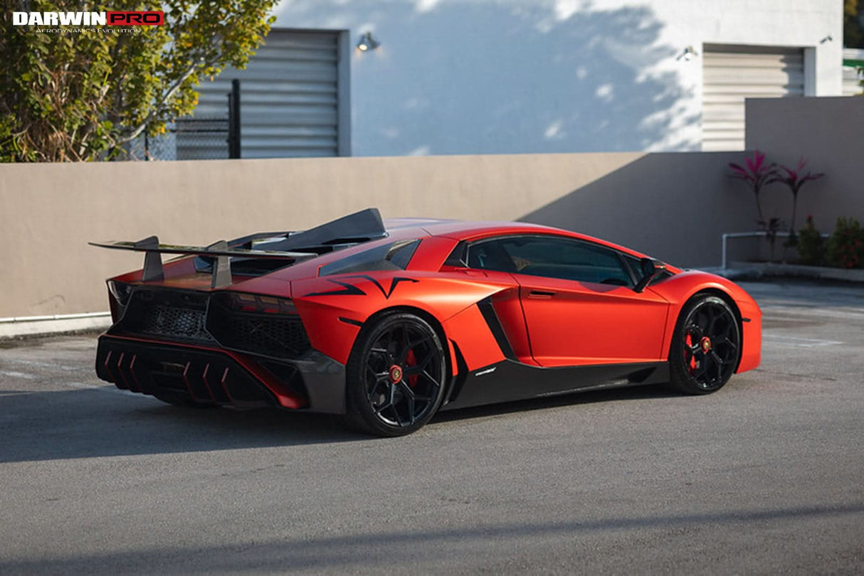 DarwinPRO 2011-2022 Lamborghini Aventador LP700 LP750 LP740 LP720 LP780 Coupe & Roadster SV Style Trunk Wing