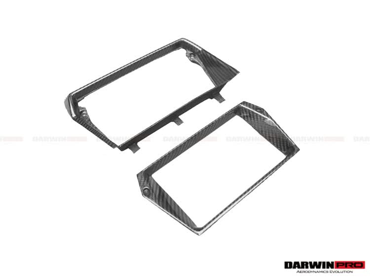 2011-2016 Lamborghini Aventador LP700 LP720 LP750 SV OE Style Carbon Fiber Navigation Screen Trim Replacement (2PCS)