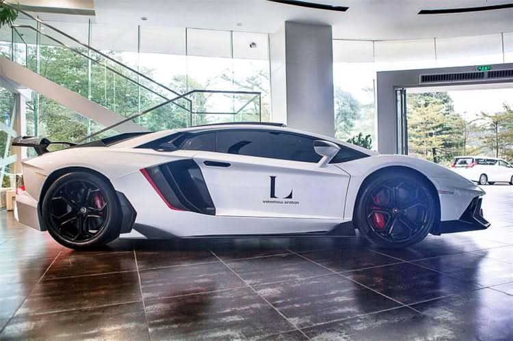 2011-2016 Lamborghini Aventador LP700 Coupe Roadster BKSS Style Carbon Fiber Side Skirts Under Board