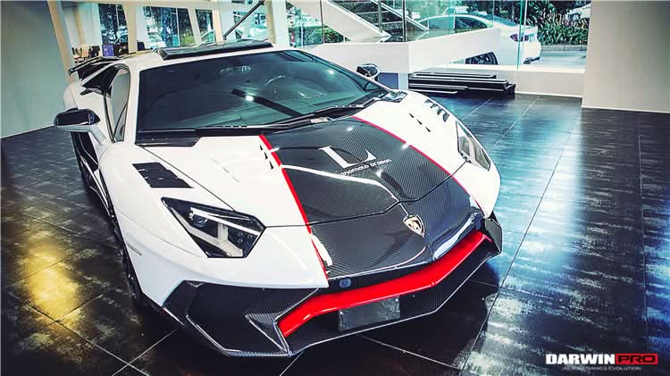 2011-2021 Lamborghini Aventador LP700 LP740 Coupe Roadster BKSS Style Carbon Fiber Front Fender