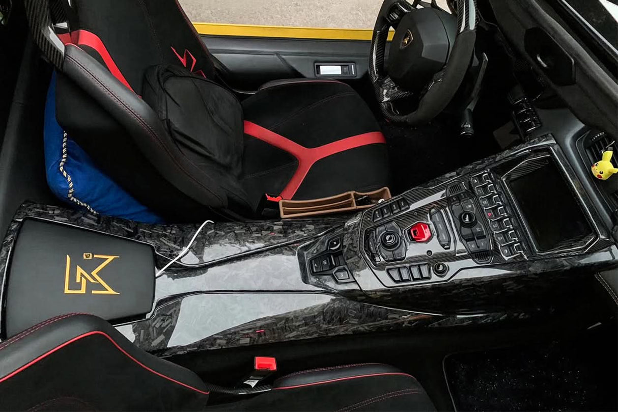 2013-2016 Lamborghini Aventador LP700 Roadster Carbon Fiber Center Control Surround Panel