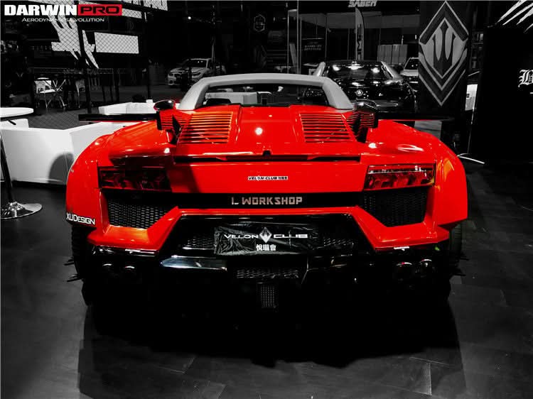 2004-2014 Lamborghini Gallardo Spyder Only IRON Trunk Spoiler Wing