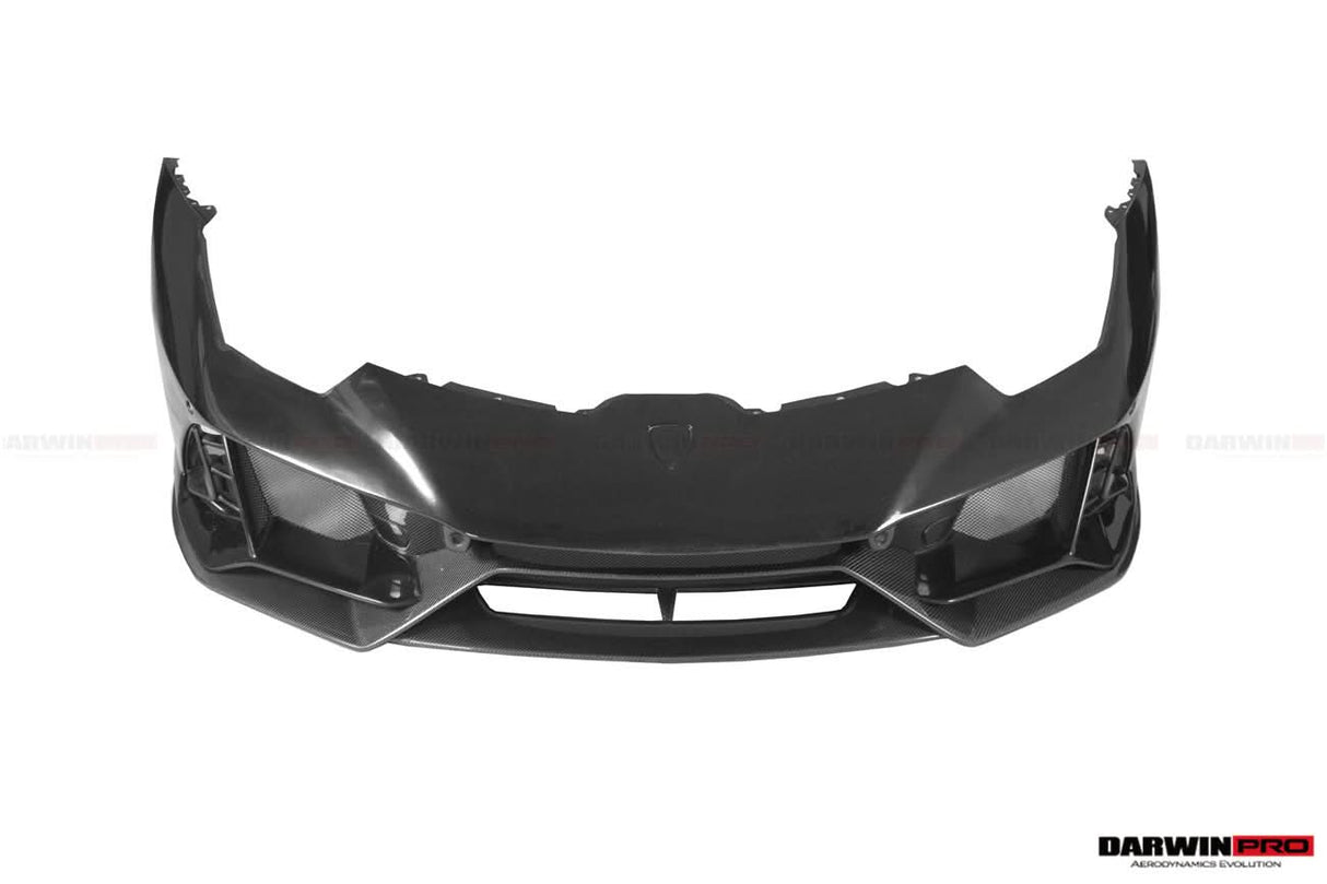 2015-2025 Lamborghini Huracan LP610 & LP580 & EVO & Tecnica EVO-4WD Style Partial Carbon Front Bumper